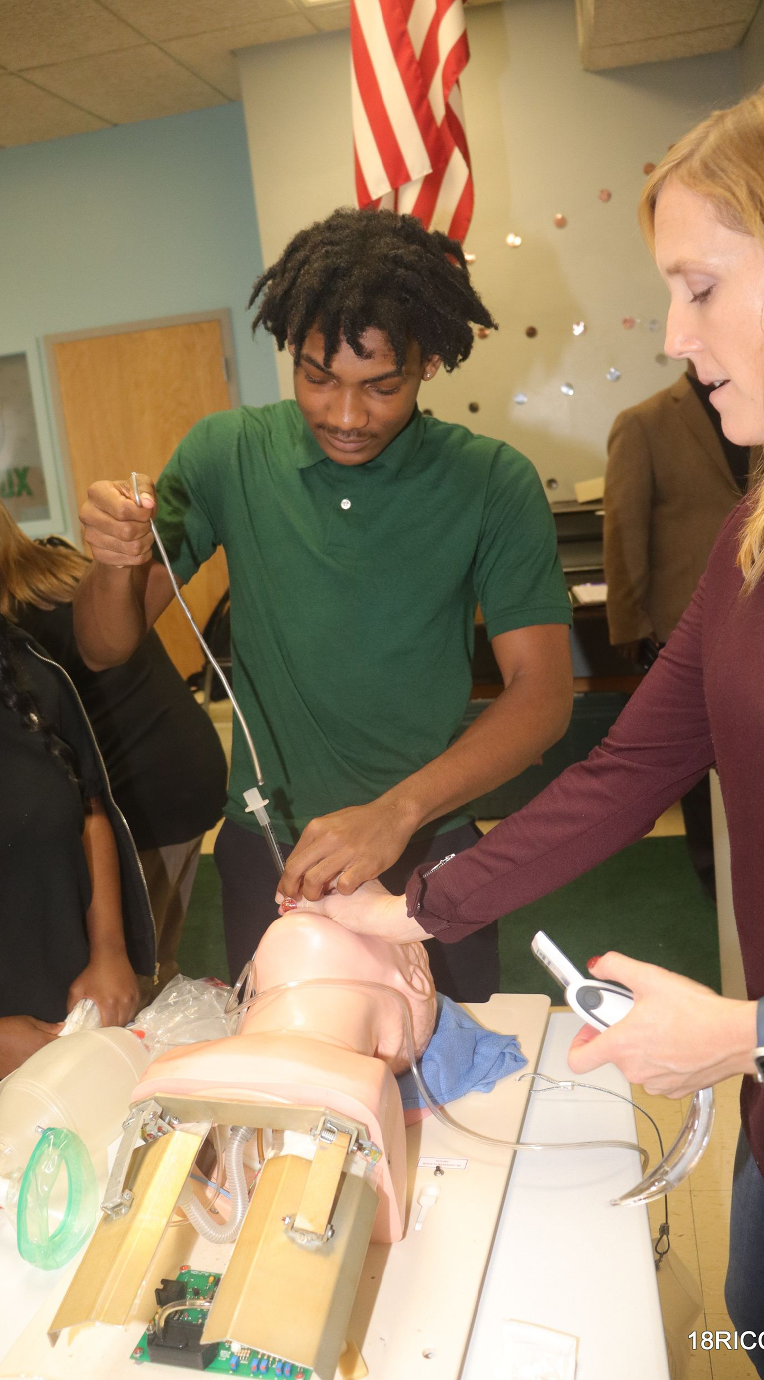 Man performing medical